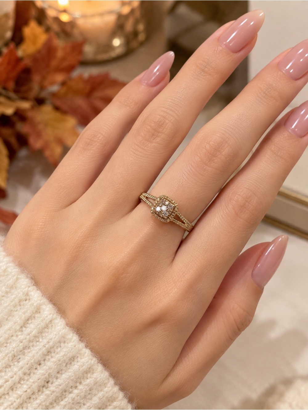 14k Lavish Diamond Ring size 6.5